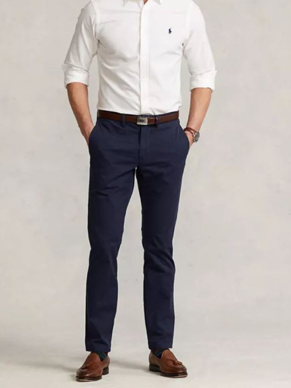 Polo Ralph Lauren Slim Fit Chino Pants, Size 33 x 30, Navy